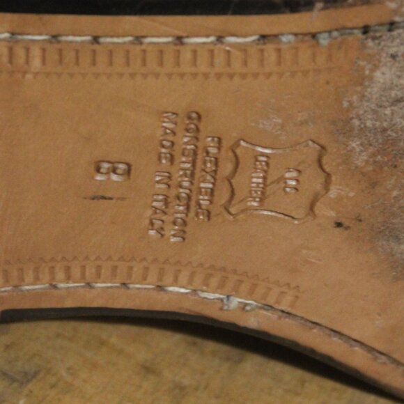 Vito Rufolo Cognac Brown Oxfords Leather Loafers Shoes Made in Italy Men’s main image 5